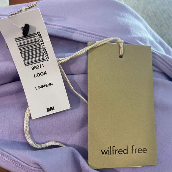 Aritzia Wilfred Free Women's Purple Halter Neck Romper- Sz M-NEW - Picture 3 of 4